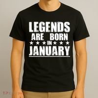 Legends Are Born In January Birthday T-Shirt thumb 3