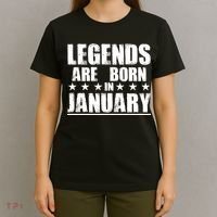 Legends Are Born In January Birthday T-Shirt thumb 4