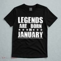 Legends Are Born In January Birthday T-Shirt thumb 5