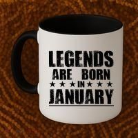 Legends Are Born In January Birthday Coffee Mug thumb 2
