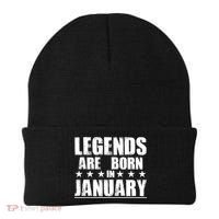 Legends Are Born In January Birthday Beanie thumb 0
