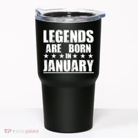 Legends Are Born In January Birthday Tumbler thumb 0