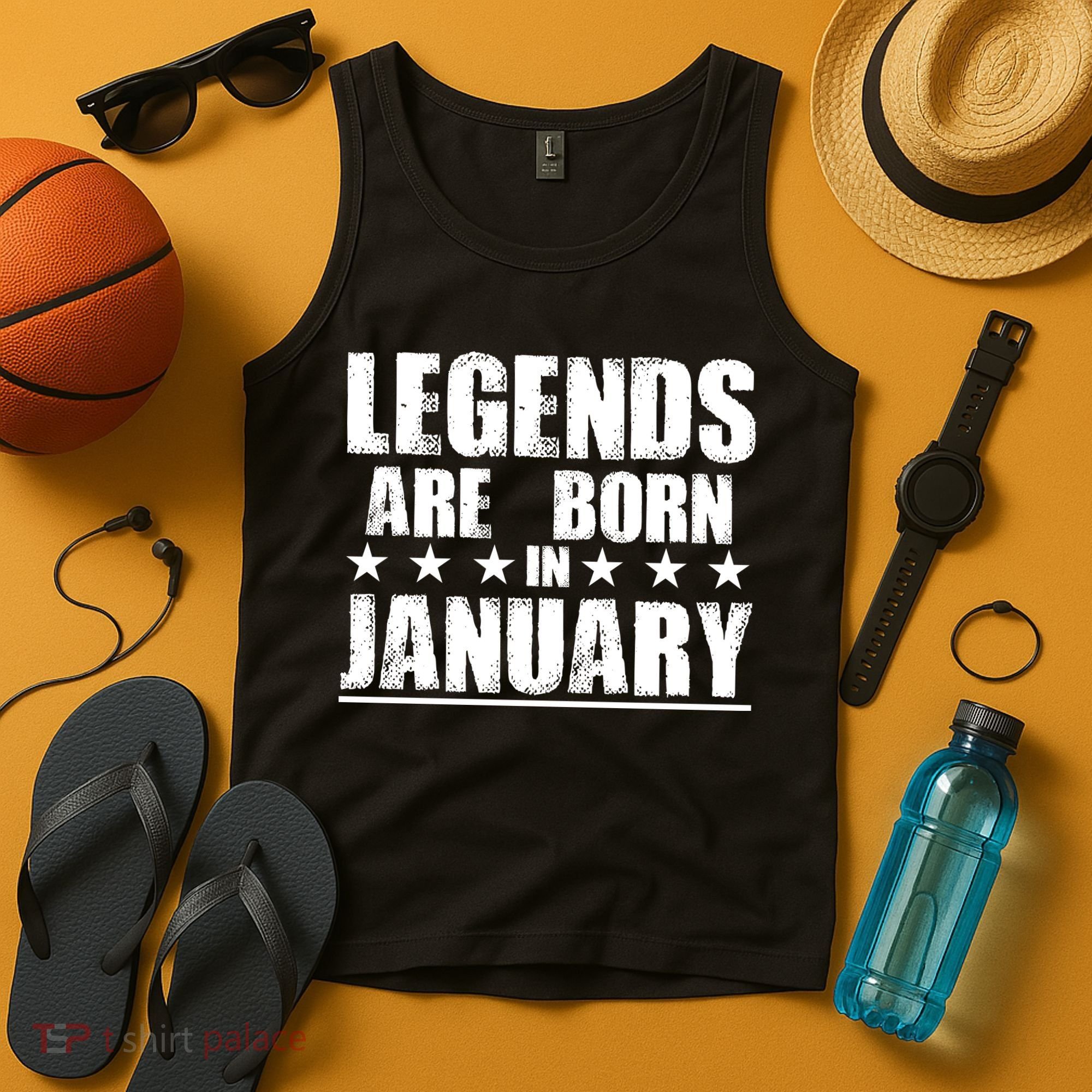 Legends Are Born In January Birthday Tank Top