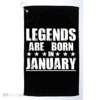 Legends Are Born In January Birthday Golf Towel thumb 0