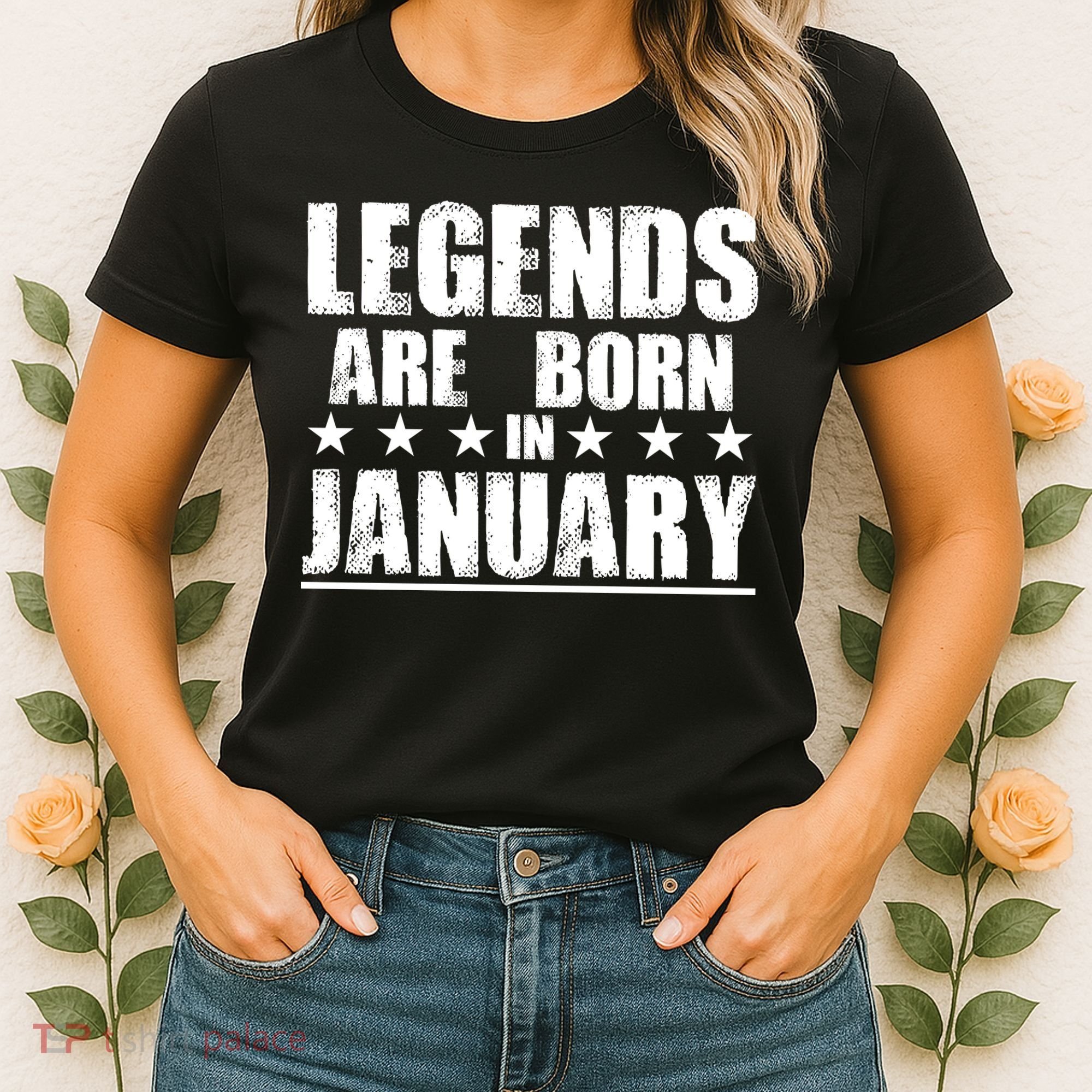Legends Are Born In January Birthday Women's T-Shirt