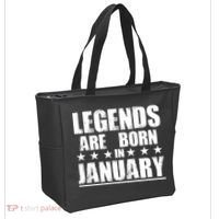 Legends Are Born In January Birthday Tote Bag thumb 2