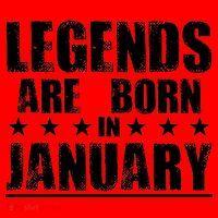 Legends Are Born In January Birthday Santa Hat thumb 1
