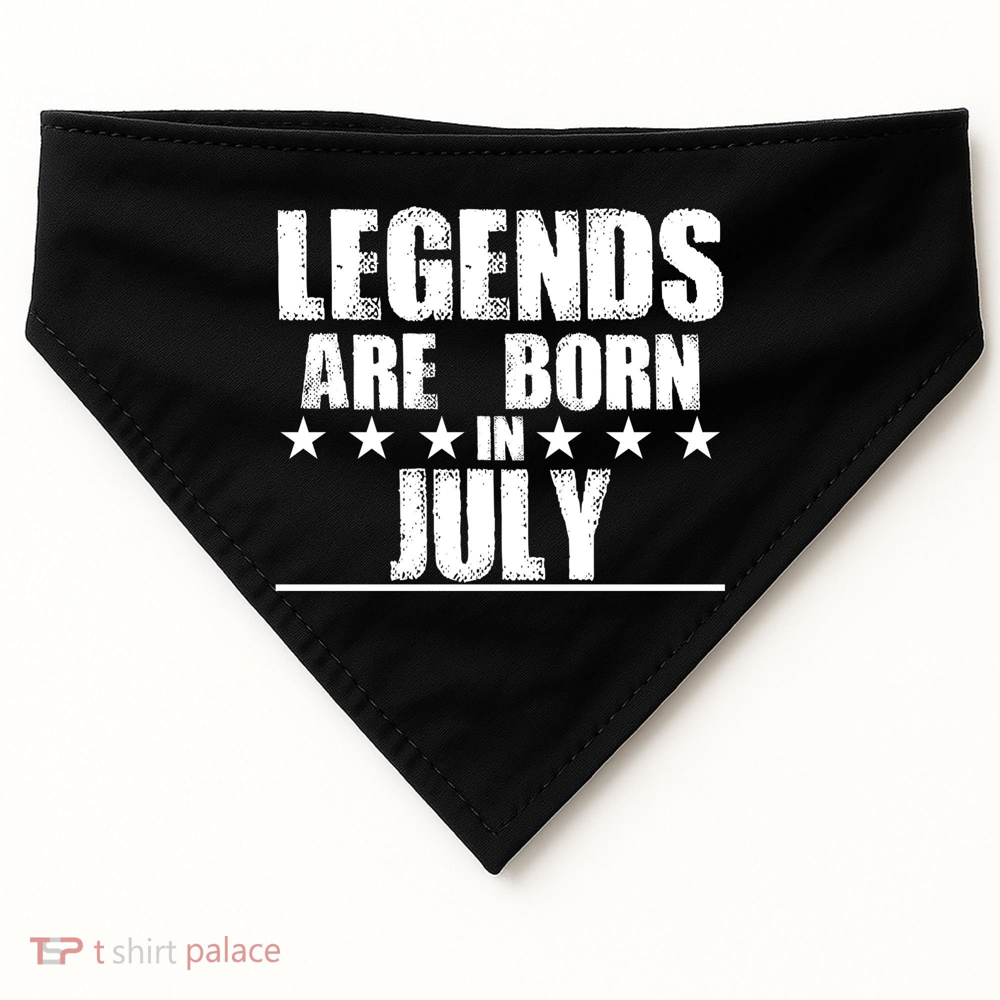 Legends Are Born In July Birthday USA-Made Doggie Bandana