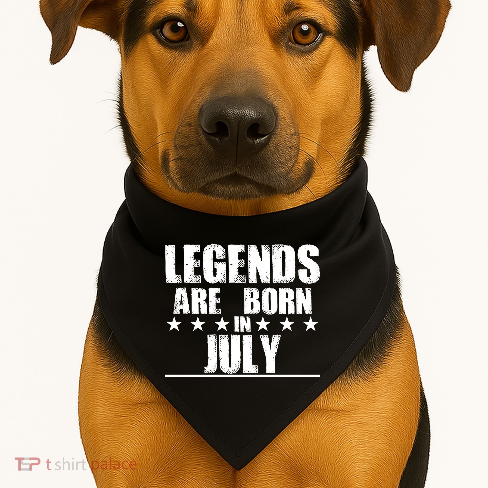 Legends Are Born In July Birthday USA-Made Doggie Bandana