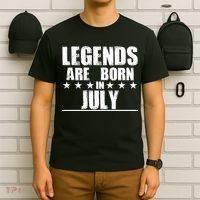 Legends Are Born In July Birthday T-Shirt thumb 6