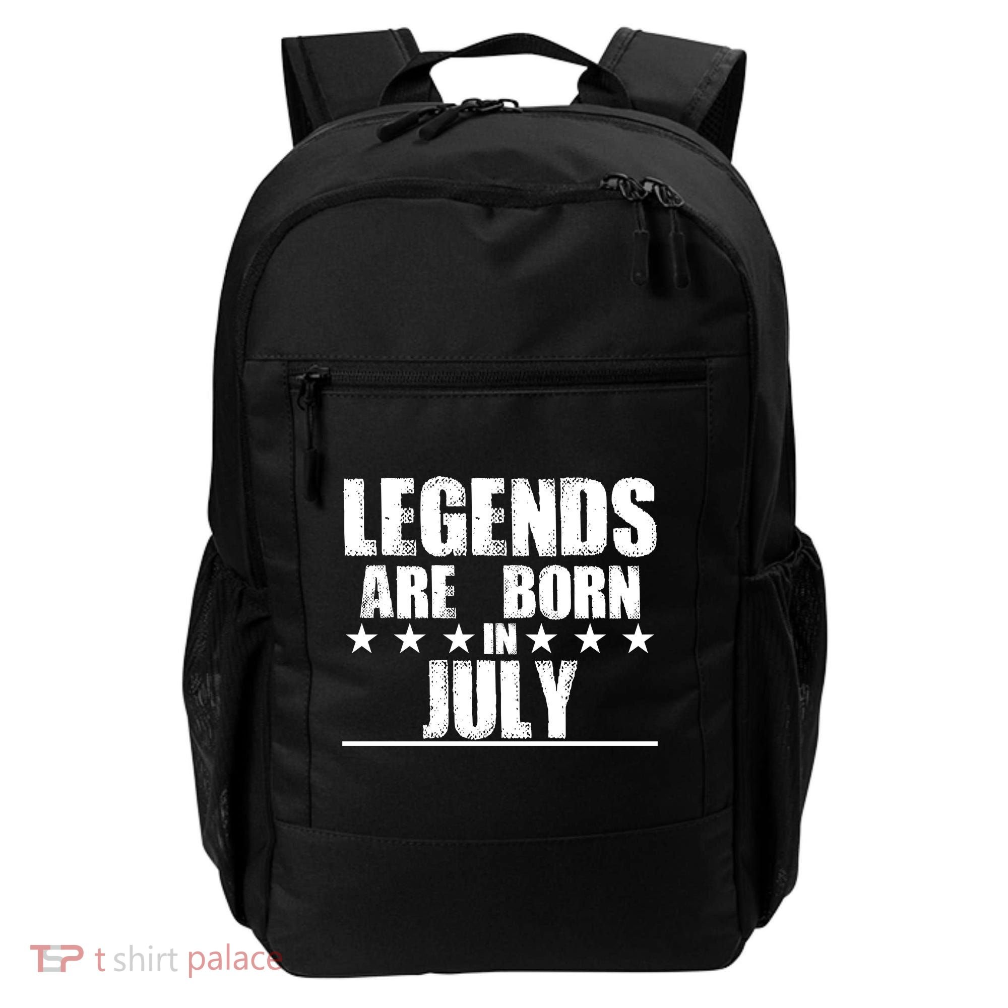 Legends Are Born In July Birthday Backpack