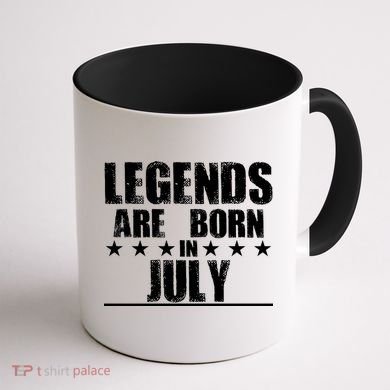 Legends Are Born In July Birthday Coffee Mug back