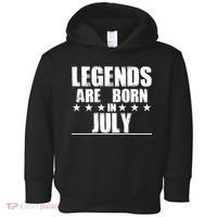 Legends Are Born In July Birthday Toddler Hoodie thumb 0