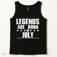 Legends Are Born In July Birthday Tank Top thumb 2
