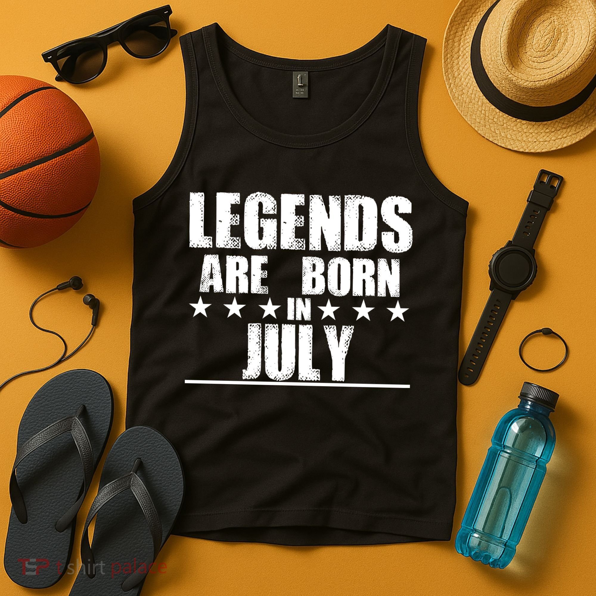 Legends Are Born In July Birthday Tank Top