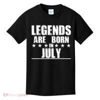 Legends Are Born In July Birthday Kids T-Shirt thumb 0