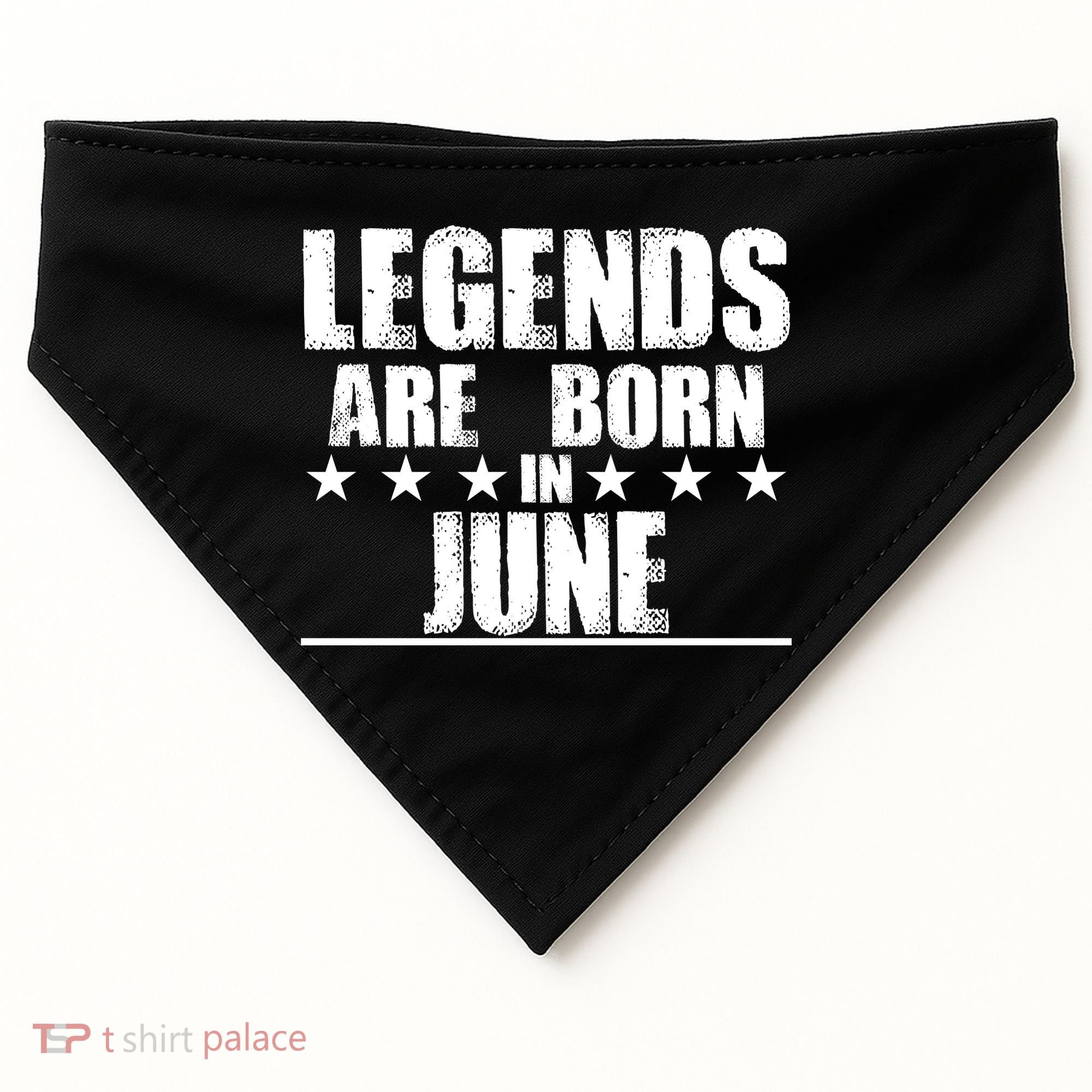 Legends Are Born In June Birthday USA-Made Doggie Bandana