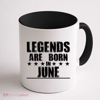 Legends Are Born In June Birthday Coffee Mug back