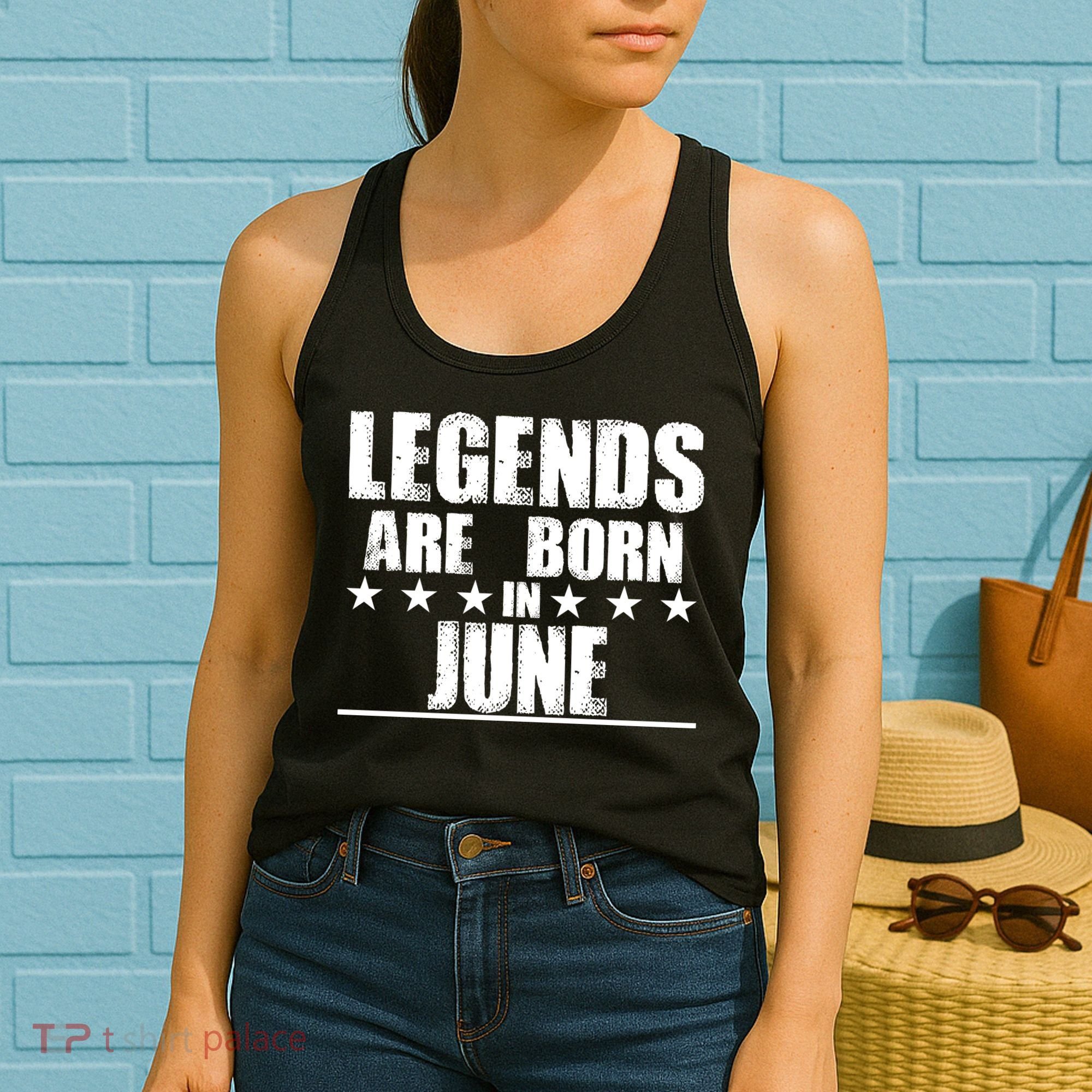 Legends Are Born In June Birthday Women's Tank Top