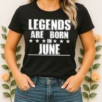 Legends Are Born In June Birthday Women's T-Shirt thumb 2