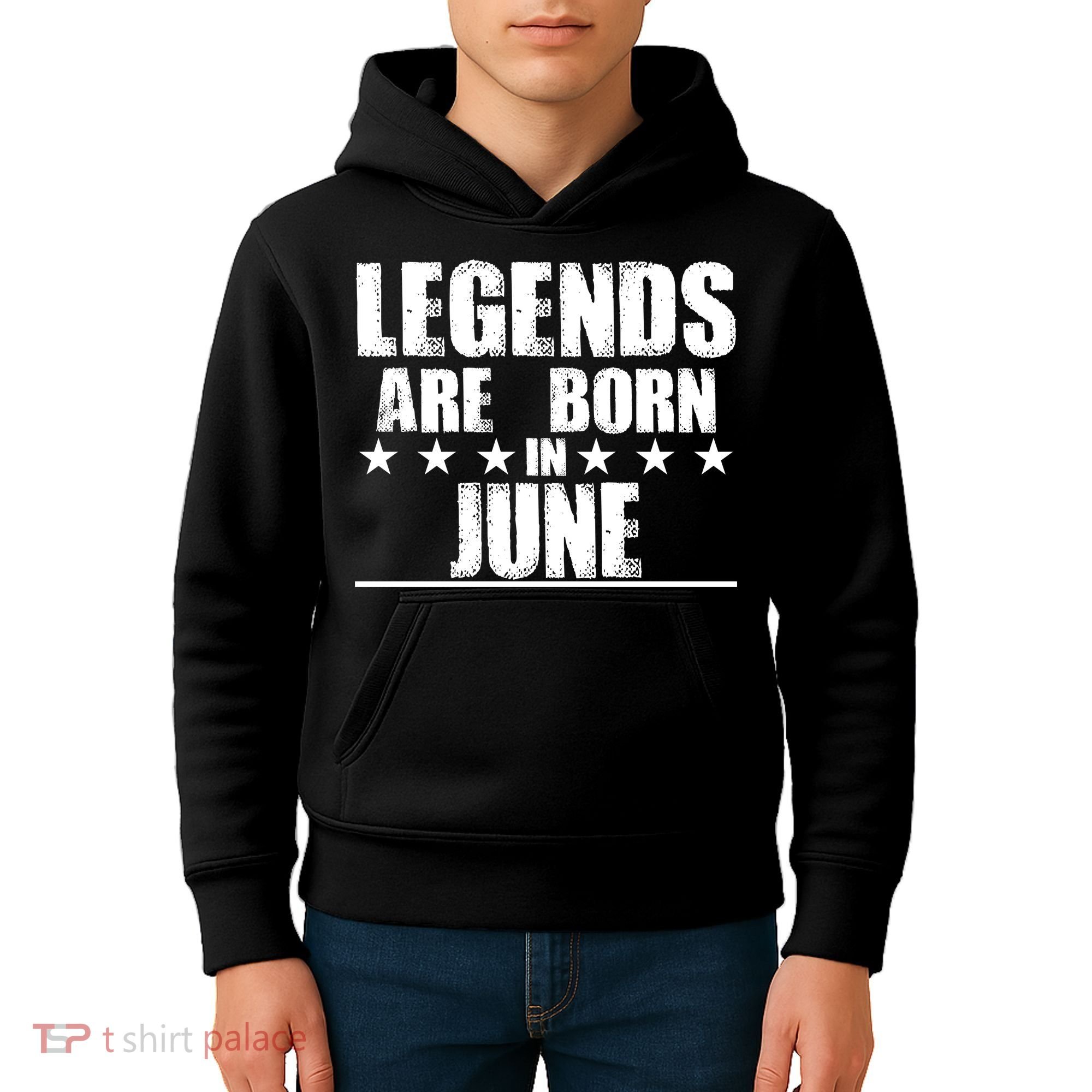 Legends Are Born In June Birthday Kids Hoodie