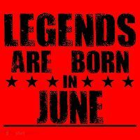 Legends Are Born In June Birthday Santa Hat thumb 1