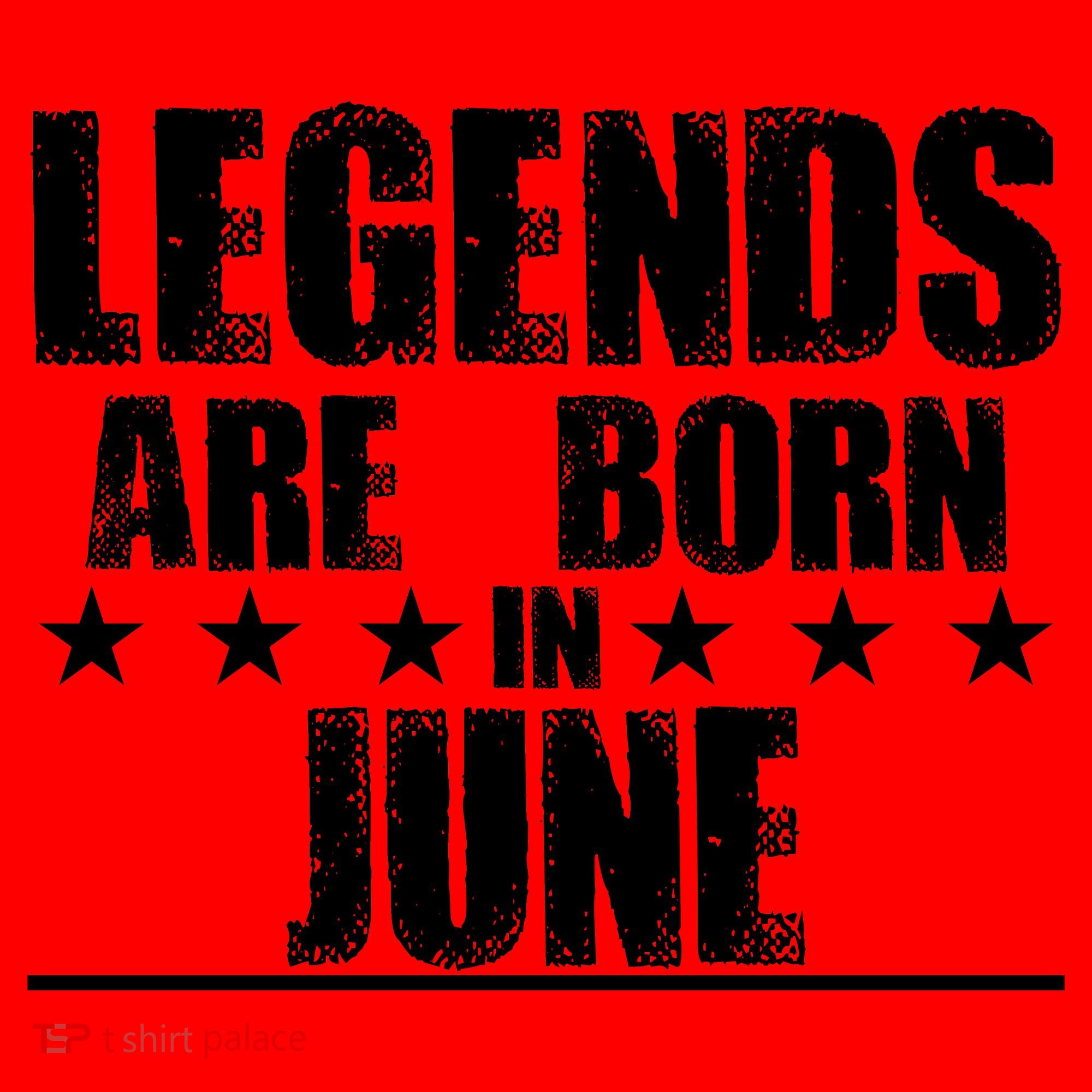 Legends Are Born In June Birthday Santa Hat
