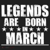Legends Are Born In March Birthday Women's Sweatshirt thumb 2