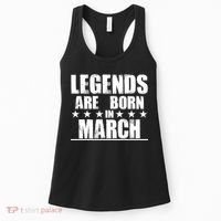 Legends Are Born In March Birthday Women's Tank Top thumb 0
