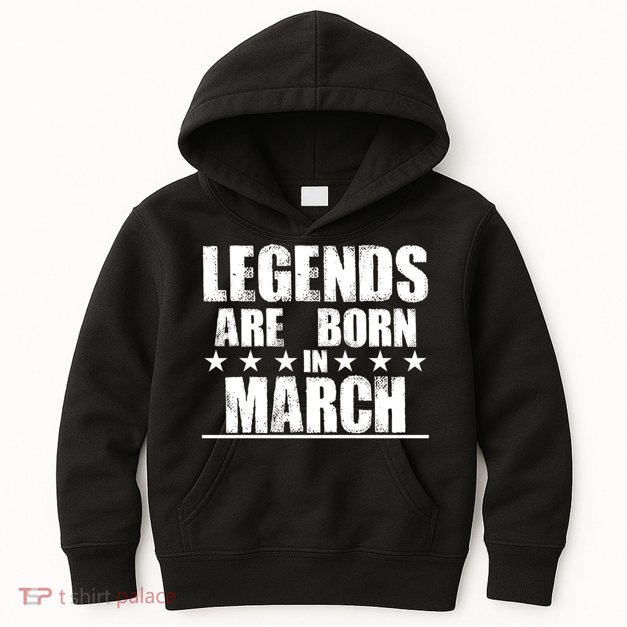Legends Are Born In March Birthday Kids Hoodie