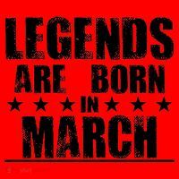 Legends Are Born In March Birthday Santa Hat thumb 1
