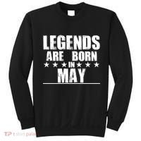 Legends Are Born In May Birthday Sweatshirt thumb 0