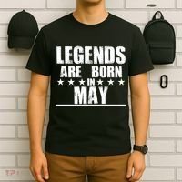Legends Are Born In May Birthday T-Shirt thumb 6