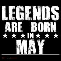Legends Are Born In May Birthday Ornament thumb 1