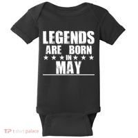 Legends Are Born In May Birthday Baby Bodysuit thumb 0
