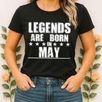 Legends Are Born In May Birthday Women's T-Shirt thumb 2