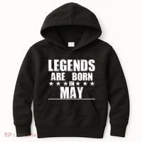 Legends Are Born In May Birthday Kids Hoodie thumb 0