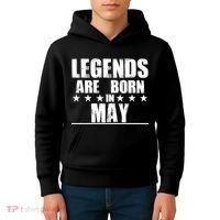 Legends Are Born In May Birthday Kids Hoodie thumb 4