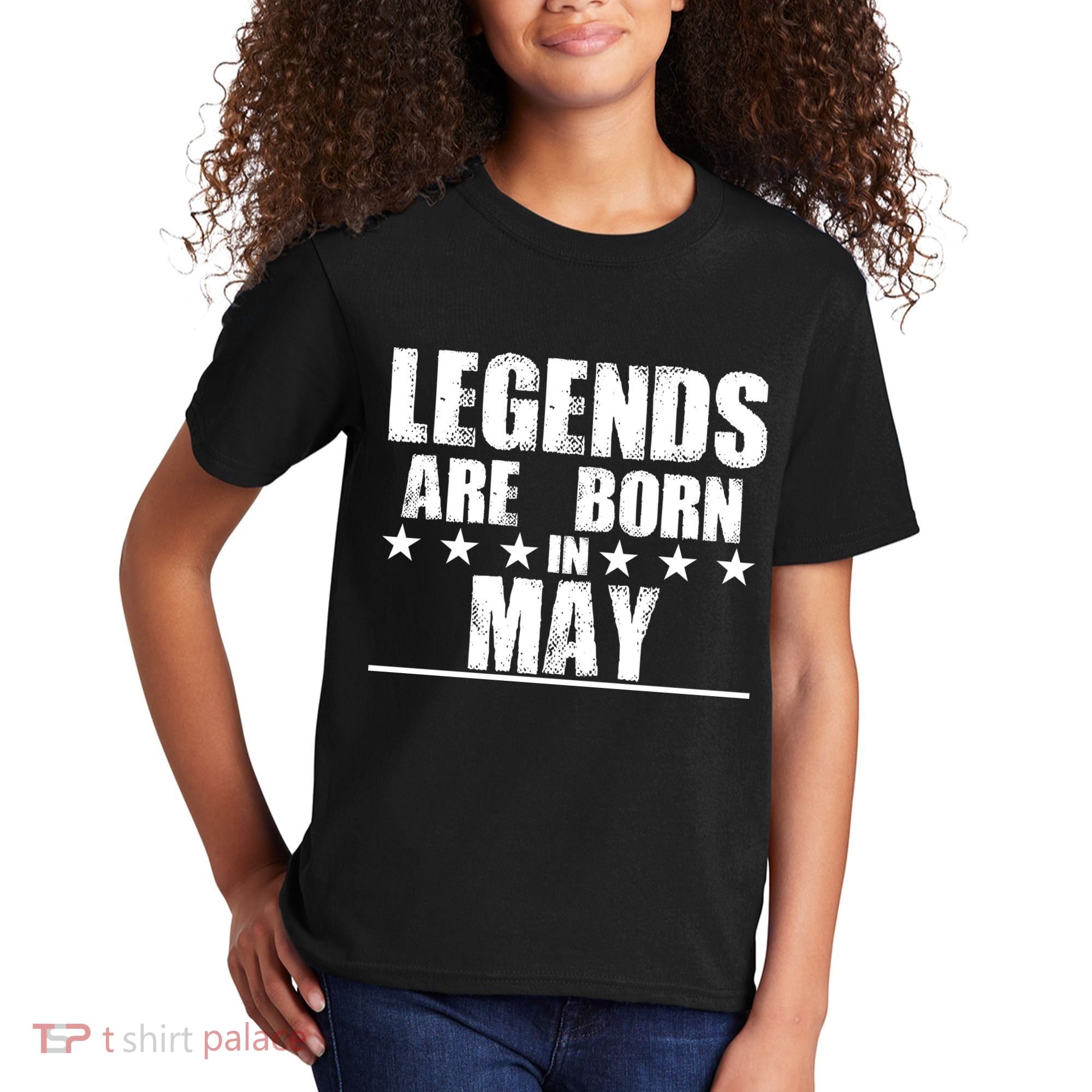 Legends Are Born In May Birthday Kids T-Shirt