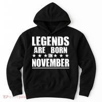 Legends Are Born In November Birthday Hoodie thumb 0