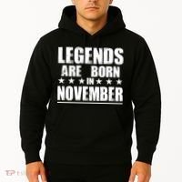 Legends Are Born In November Birthday Hoodie thumb 2