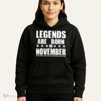 Legends Are Born In November Birthday Hoodie thumb 5