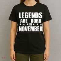 Legends Are Born In November Birthday T-Shirt thumb 4