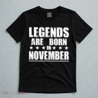 Legends Are Born In November Birthday T-Shirt thumb 5