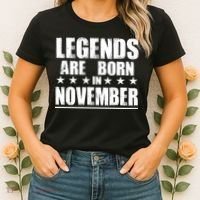 Legends Are Born In November Birthday Women's T-Shirt thumb 2