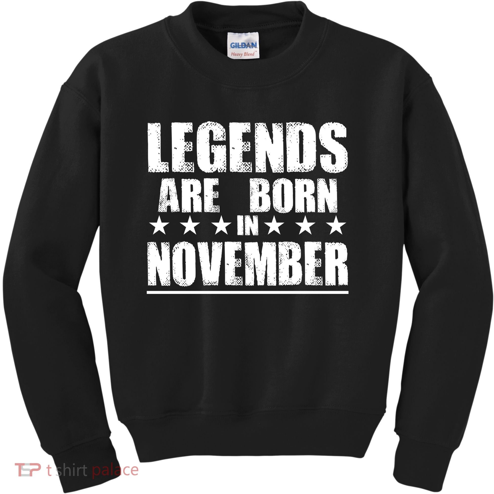 Legends Are Born In November Birthday Kids Sweatshirt