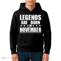 Legends Are Born In November Birthday Kids Hoodie thumb 4