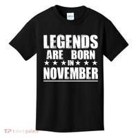 Legends Are Born In November Birthday Kids T-Shirt thumb 0