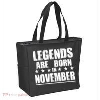 Legends Are Born In November Birthday Tote Bag thumb 2
