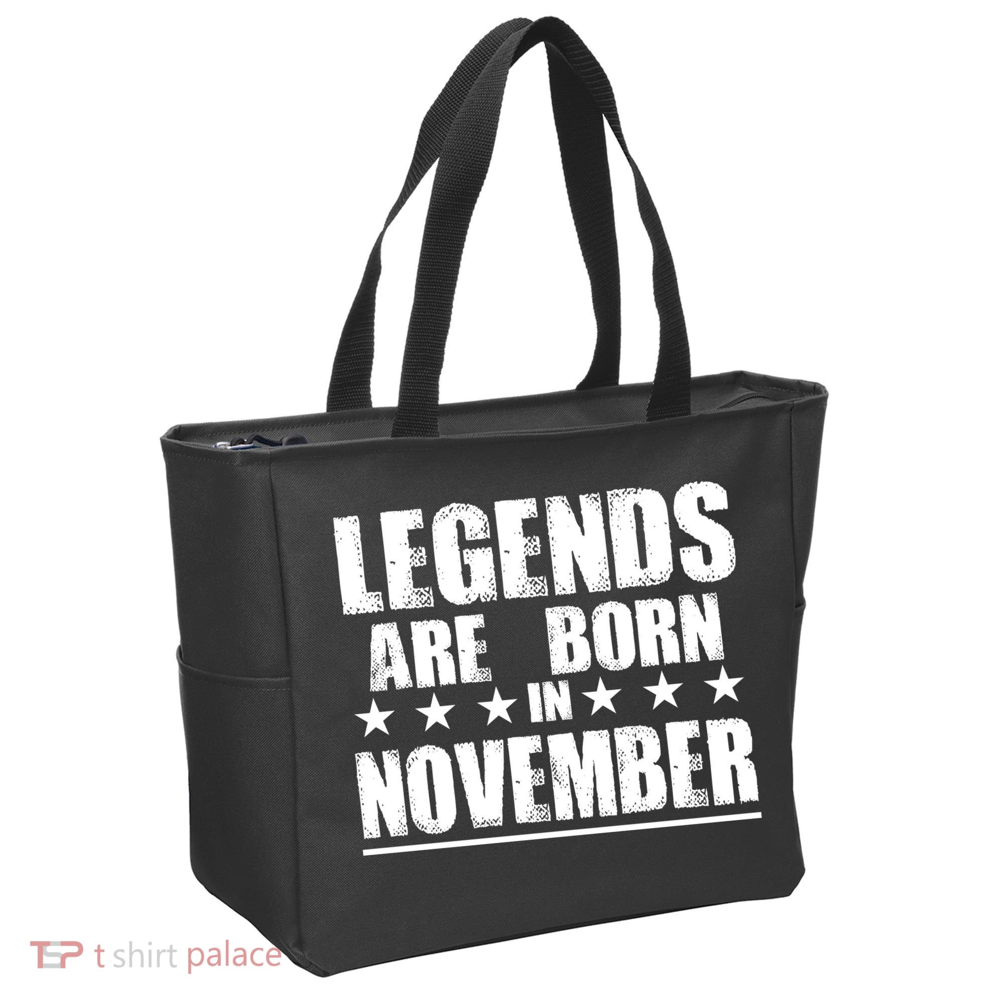 Legends Are Born In November Birthday Tote Bag